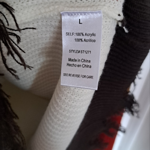 Hudson Gray V-neck Knit Sweater, Size L - Picture 3 of 5